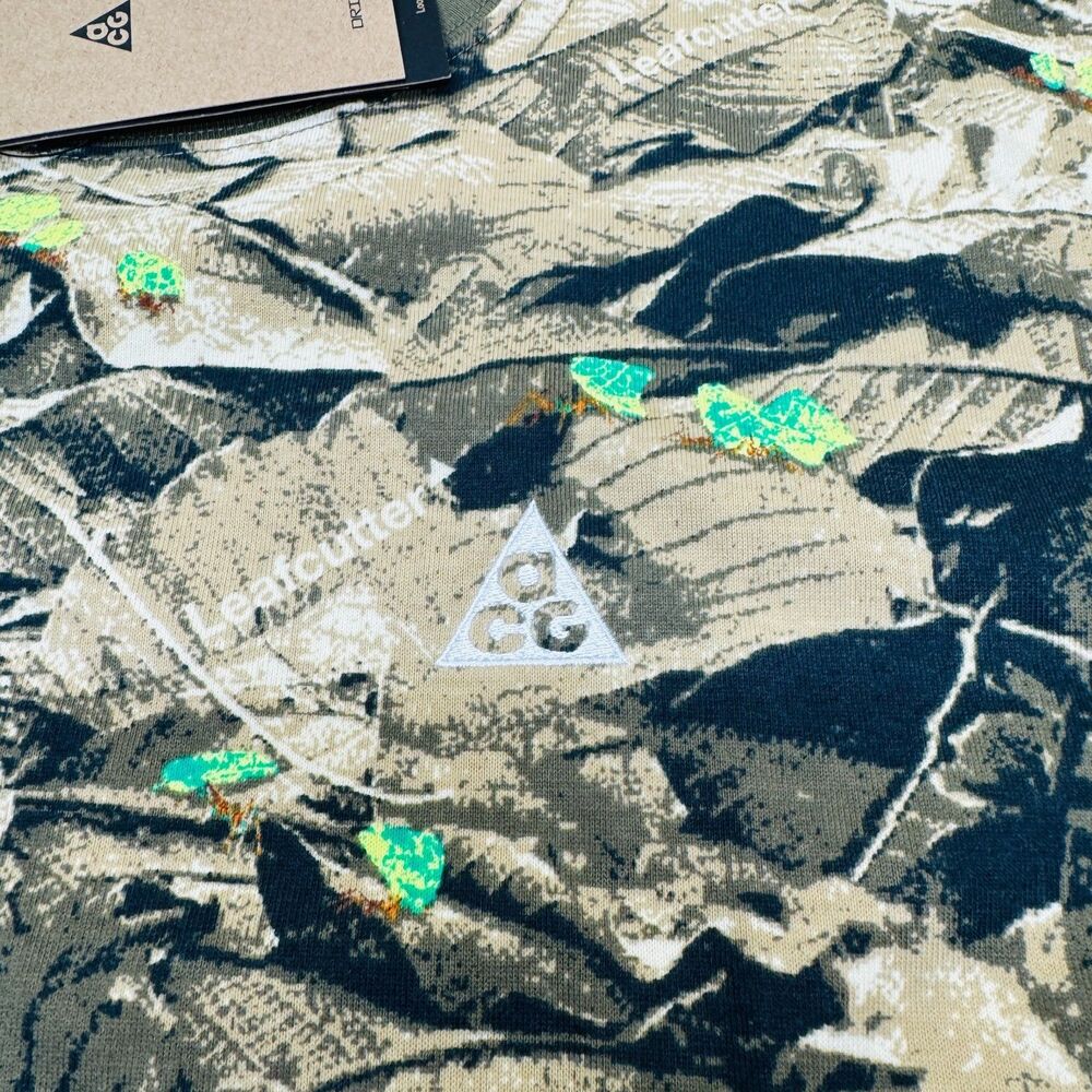 NEW Nike ACG Camo Dri-FIT Shirt Premium Loose Fit HJ0794-222 Mens Sz SM - Picture 2 of 12